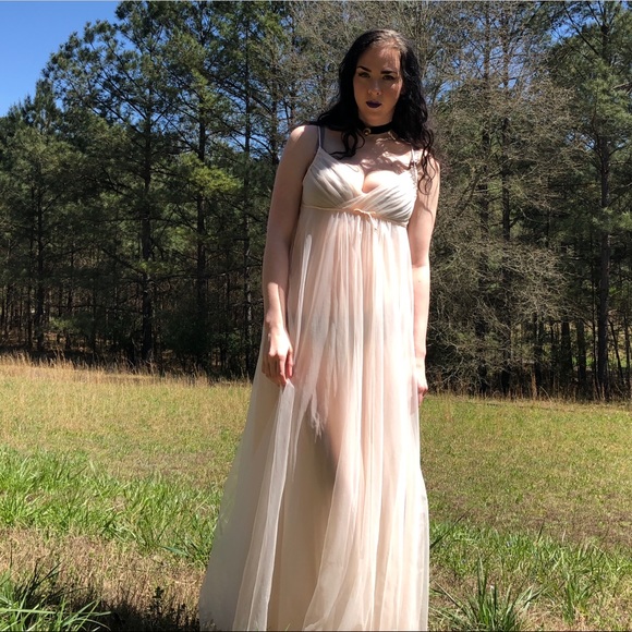 long chiffon nightdress